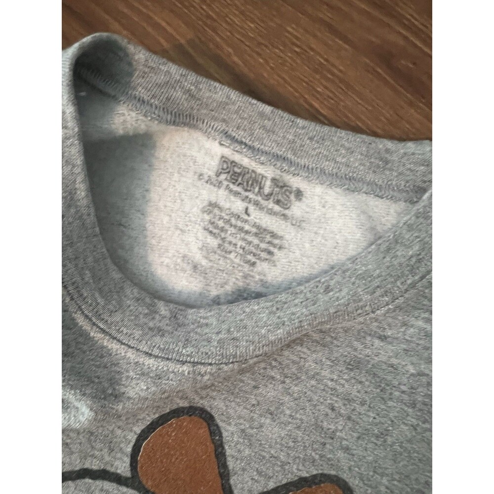 Peanuts Snoopy Woodstock Cowboy Sweatshirt. Cozy Fleece Lined. Large Official - Picture 3 of 5